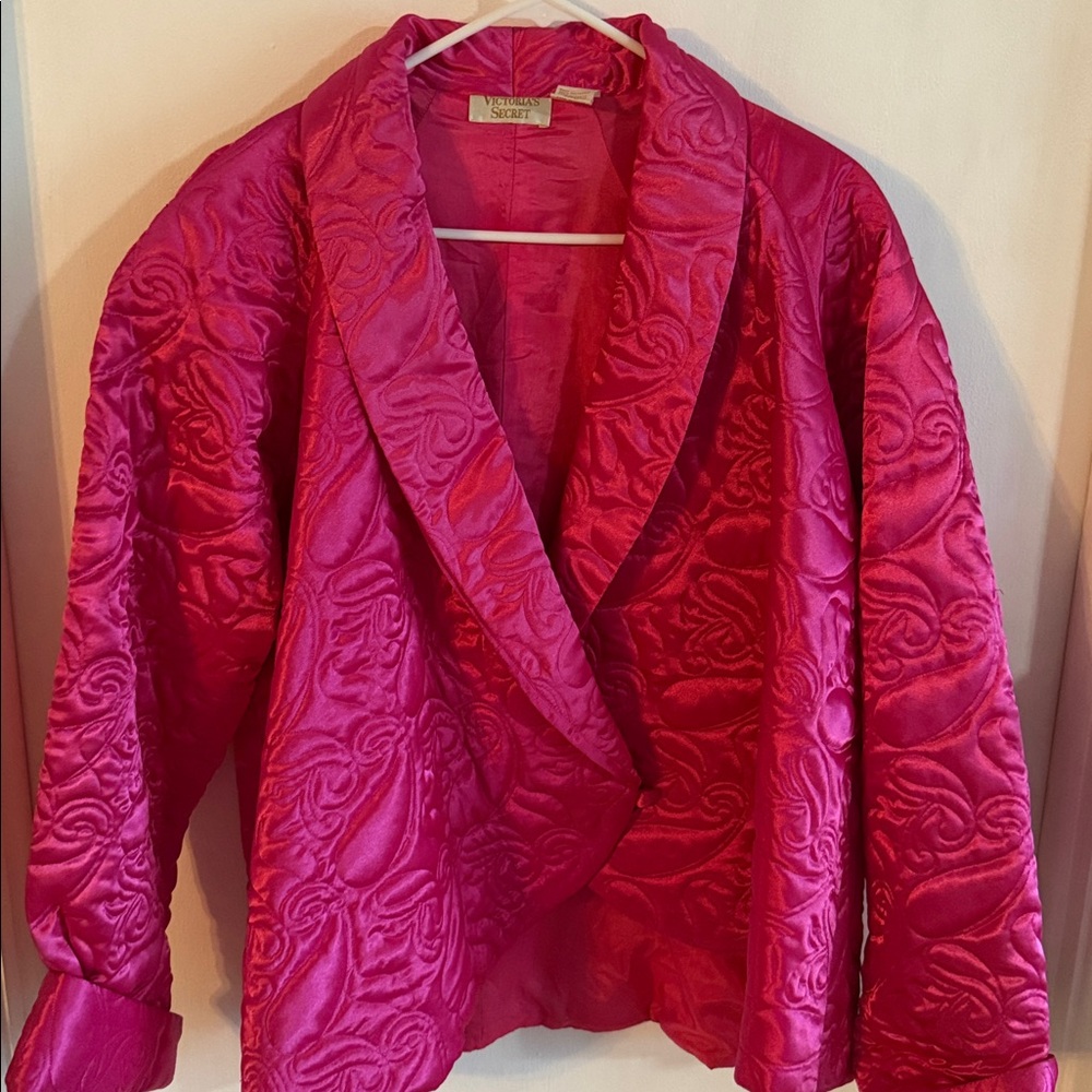 Victoria’s Secret Gold Label Boudoir Jacket Womens Size Small S Vintage Quilted